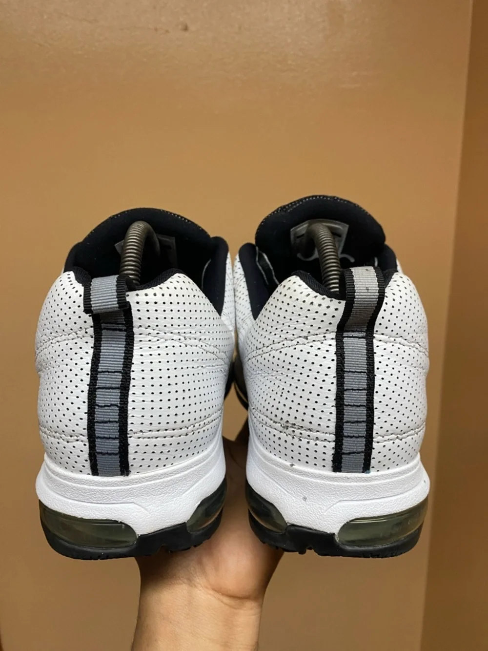 2011 Air Jordan CMFT Max Air 12 LTR “White/Wolf Grey-Black” Size 10.5 434034-102